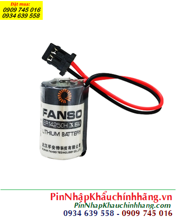 Fanso ER14250H (Zắc DF1.35-2P), Pin nuôi nguồn PLC Fanso ER14250H lithium 3.6v 1/2AA 1200mAh 